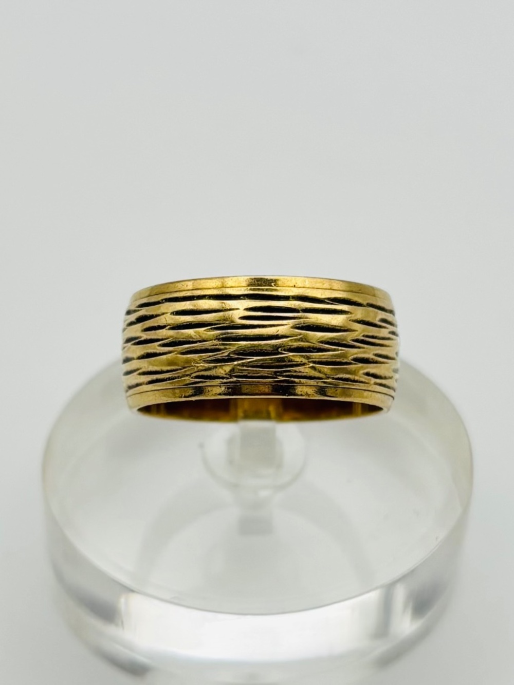 Wide English Hallmark 375 9ct Gold Band